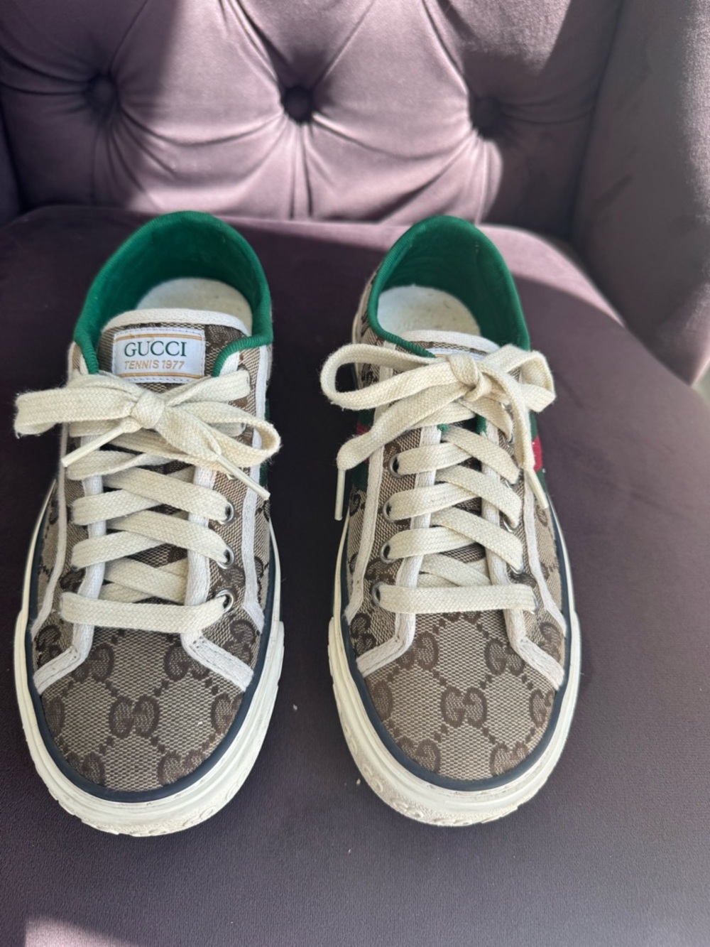 Women's Gucci Tennis 1977 sneaker size 35, Excellent Comdition - Picture 7 of 7